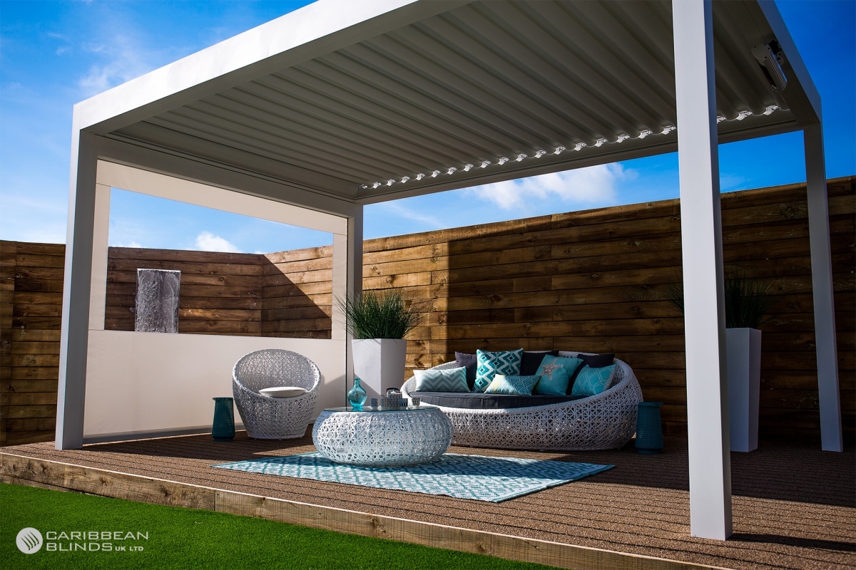 Outdoor Living Pod | Louvered Roofs | Caribbean Blinds