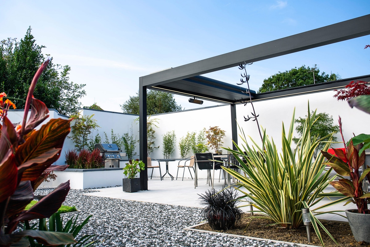 Pergola with Retractable Roof | Caribbean Blinds