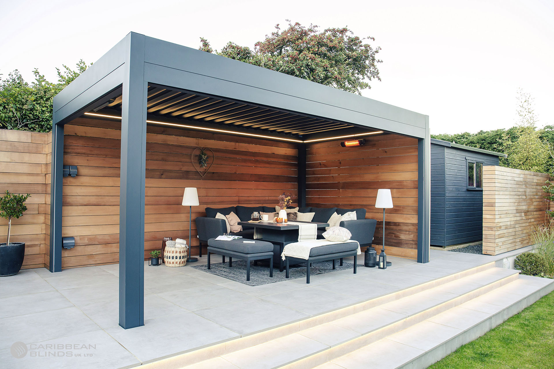 How Outdoor Living Can Improve Your Work Life - Caribbean Blinds